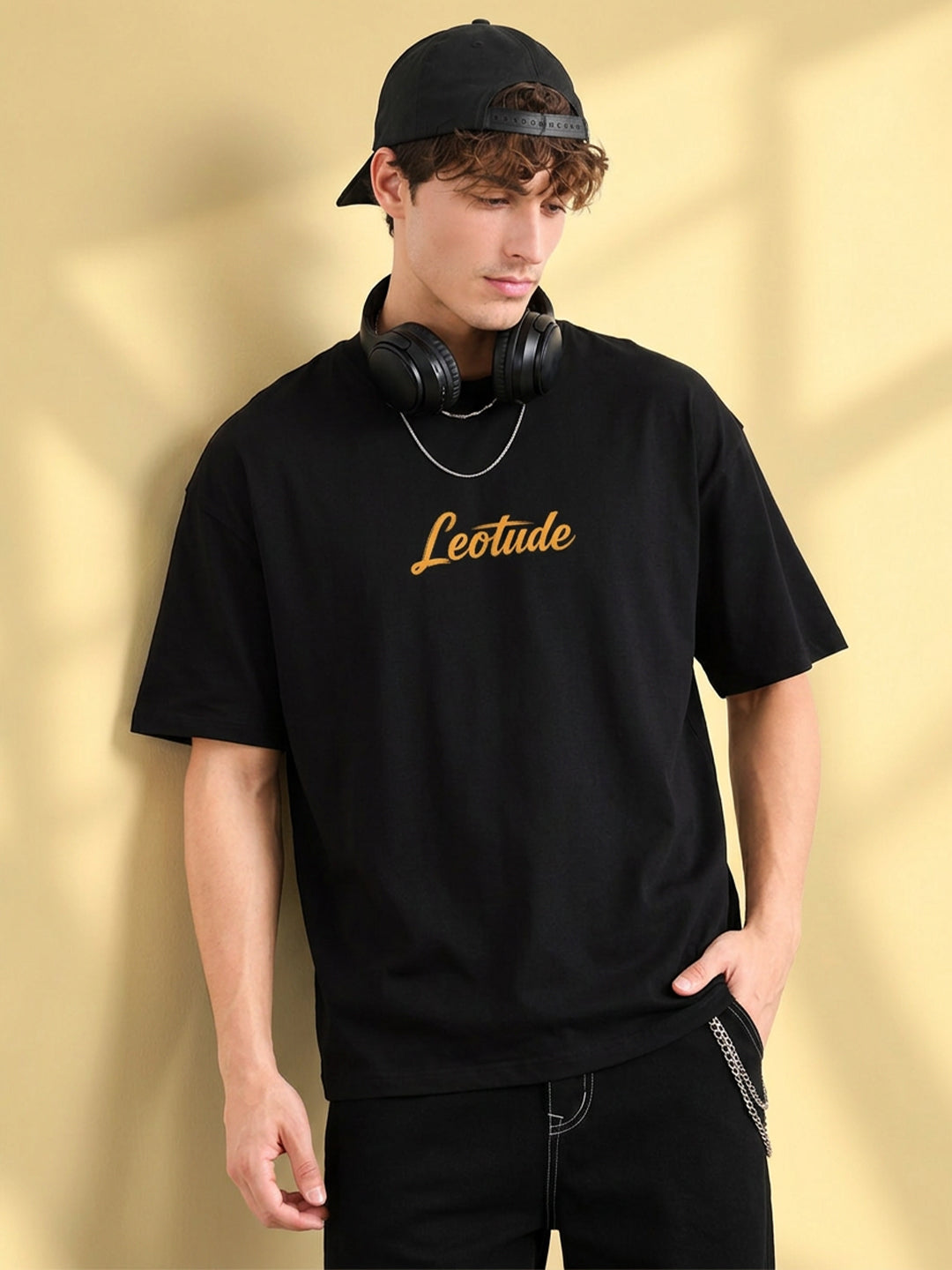 Leotude Men's Black Rodeo Rider T-Shirt