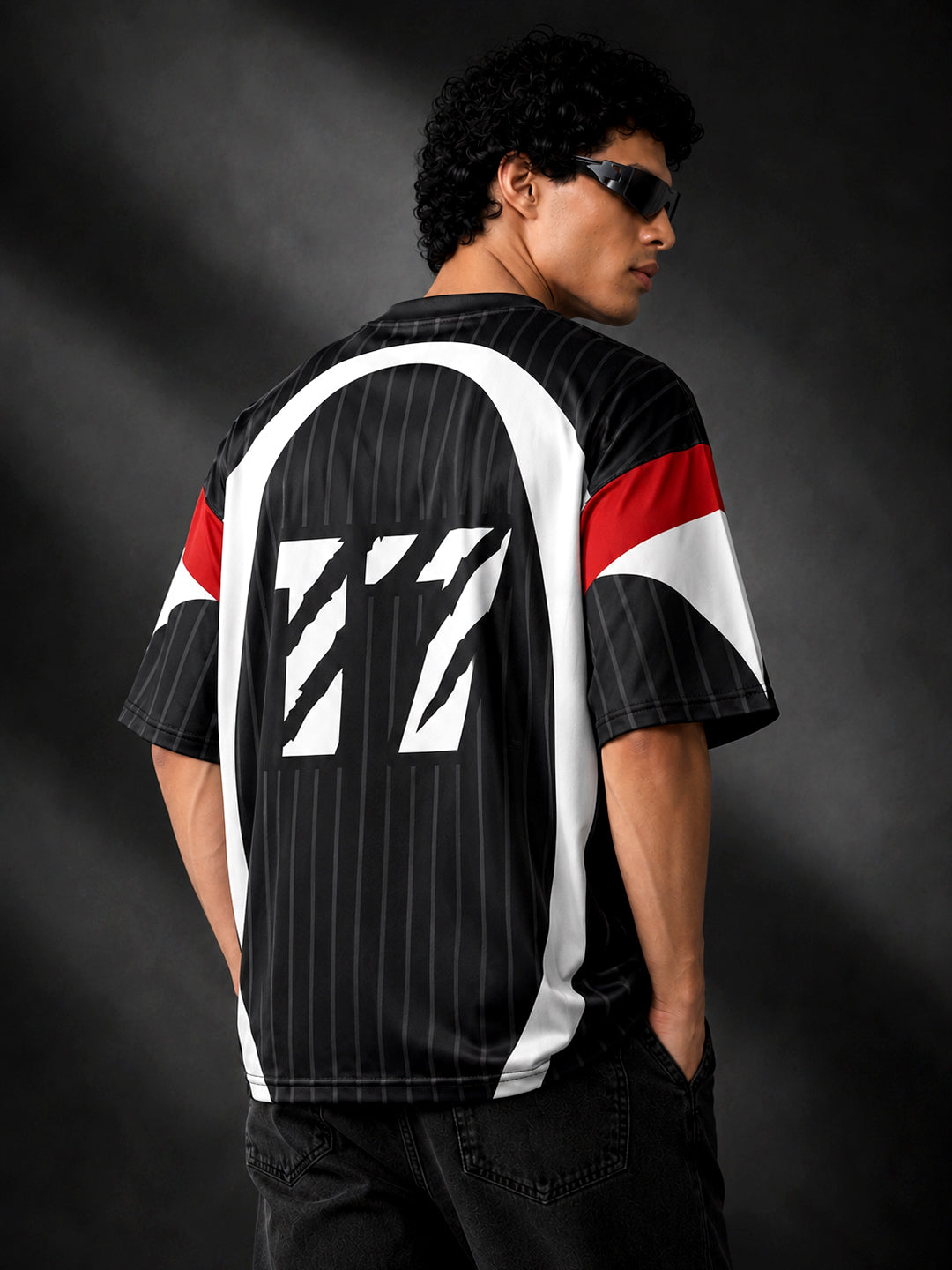 Leotude Men's Black Alter Ego Printed T-Shirt