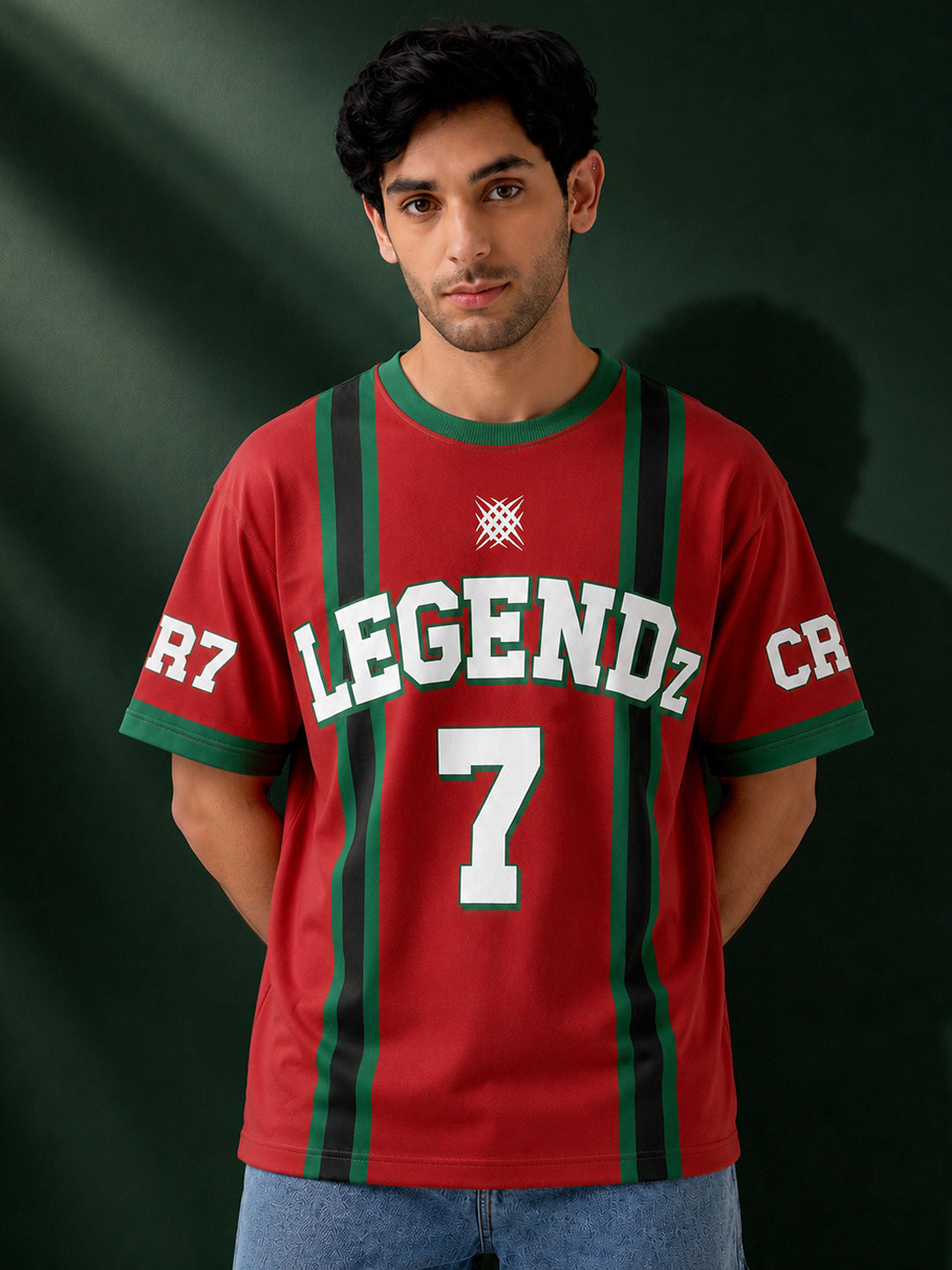 Leotude Men's Red Legendz Printed T-Shirt