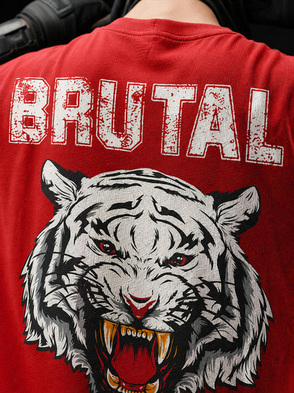 Leotude Men's Red Brutal Premium T-Shirt