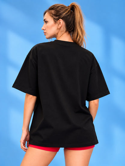 Leotude Women's Black Legacy Logo Elite T-Shirt