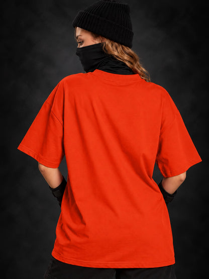 Leotude Women's Orange Signature Logo Elite T-Shirt