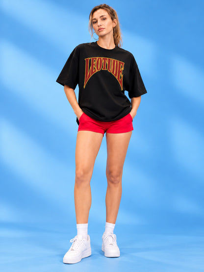 Leotude Women's Black Legacy Logo Elite T-Shirt
