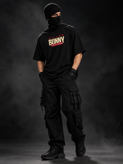 Leotude Men's Black Killer Bunny Elite T-Shirt