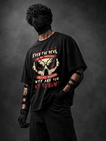 Trond Men's Black Devil On My Shoulder Premium T-Shirt