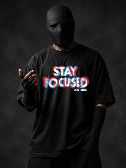 Trond Men's Black Stay Focused Premium T-Shirt