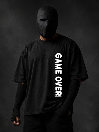 Trond Men's Black Game Over Premium T-Shirt