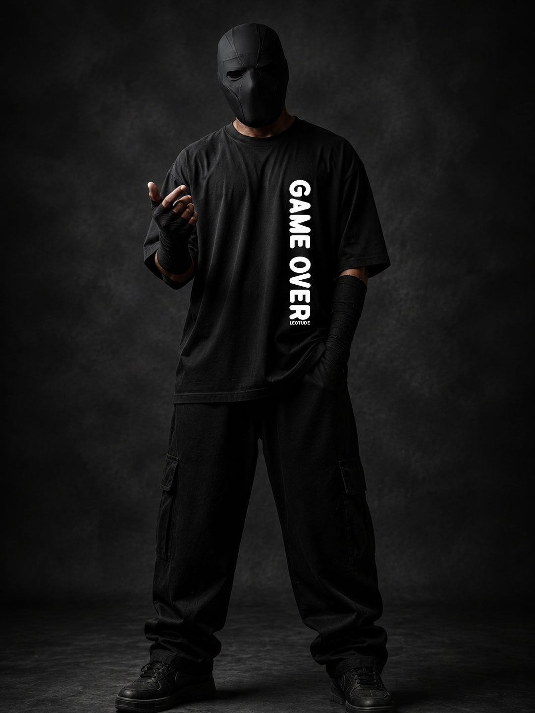Trond Men's Black Game Over Premium T-Shirt