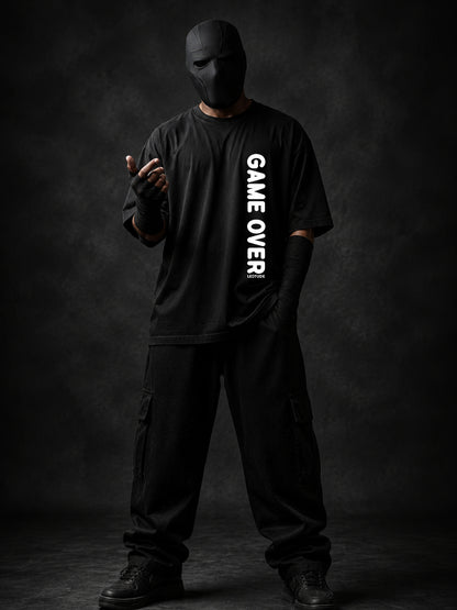 Trond Men's Black Game Over Premium T-Shirt