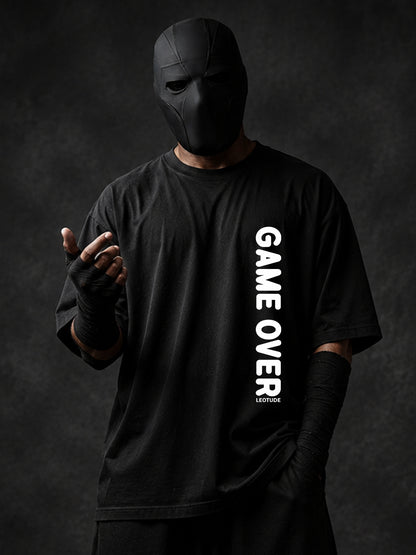 Trond Men's Black Game Over Premium T-Shirt