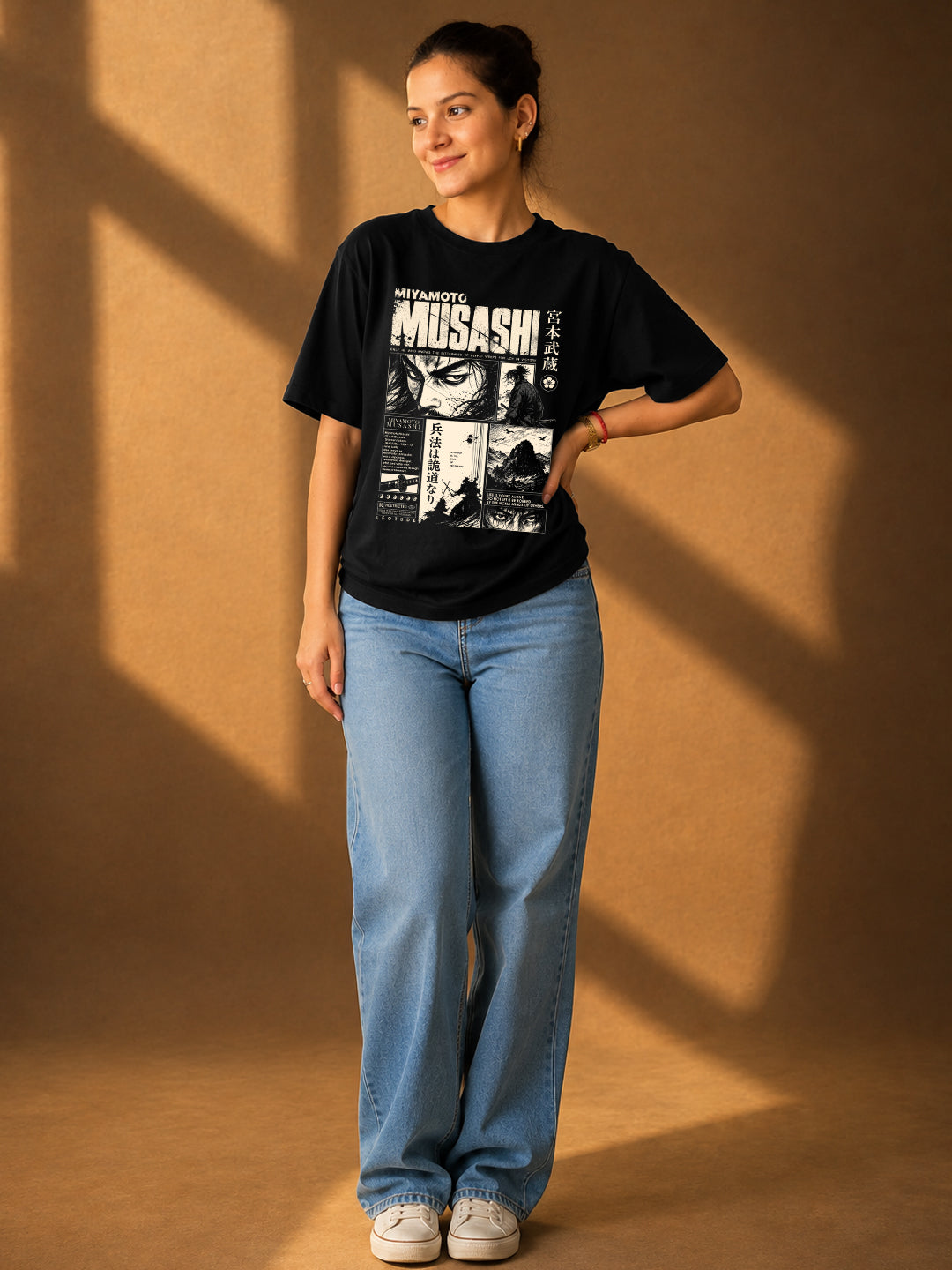 Leotude Women's Black Musashi Premium T-Shirt