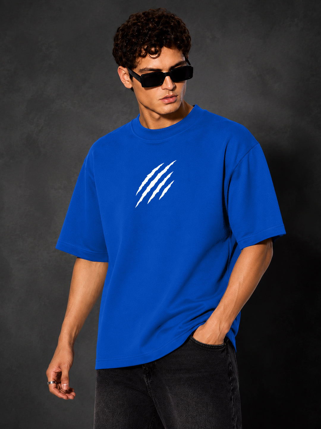 Leotude Men's Blue Claw Mark Premium T-Shirt