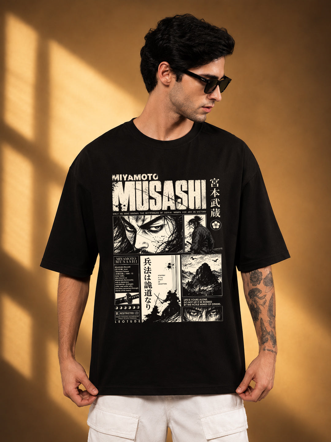 Leotude Men's Black Musashi Premium T-Shirt