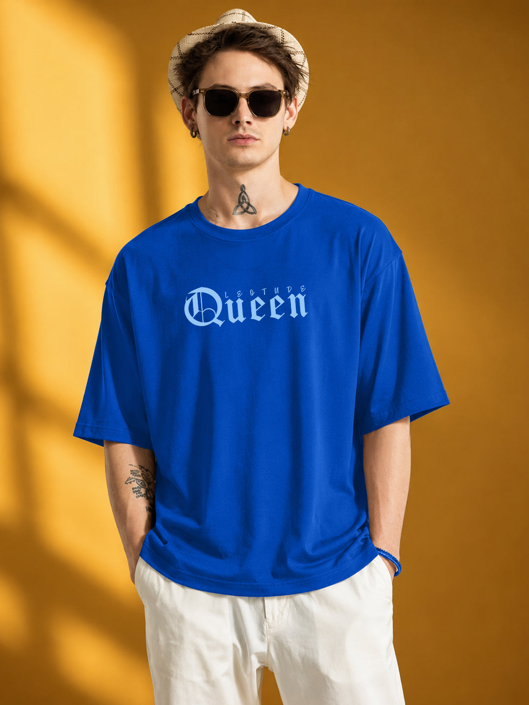 Leotude Men's Blue Queen Premium T-Shirt