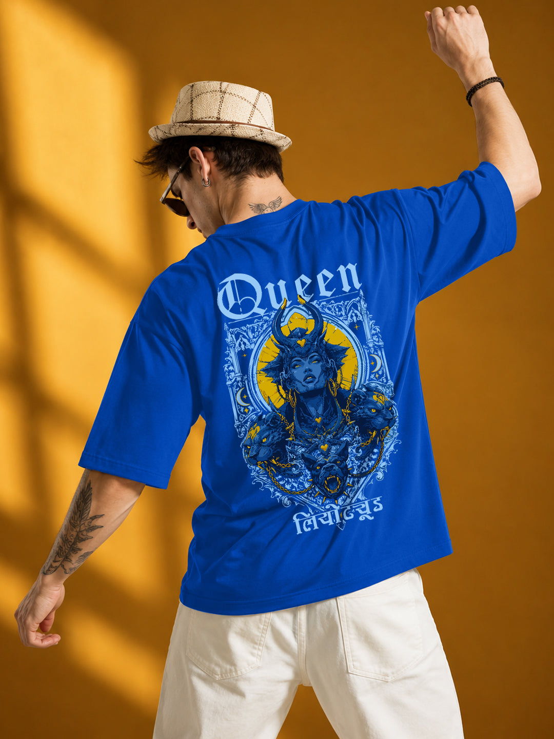 Leotude Men's Blue Queen Premium T-Shirt