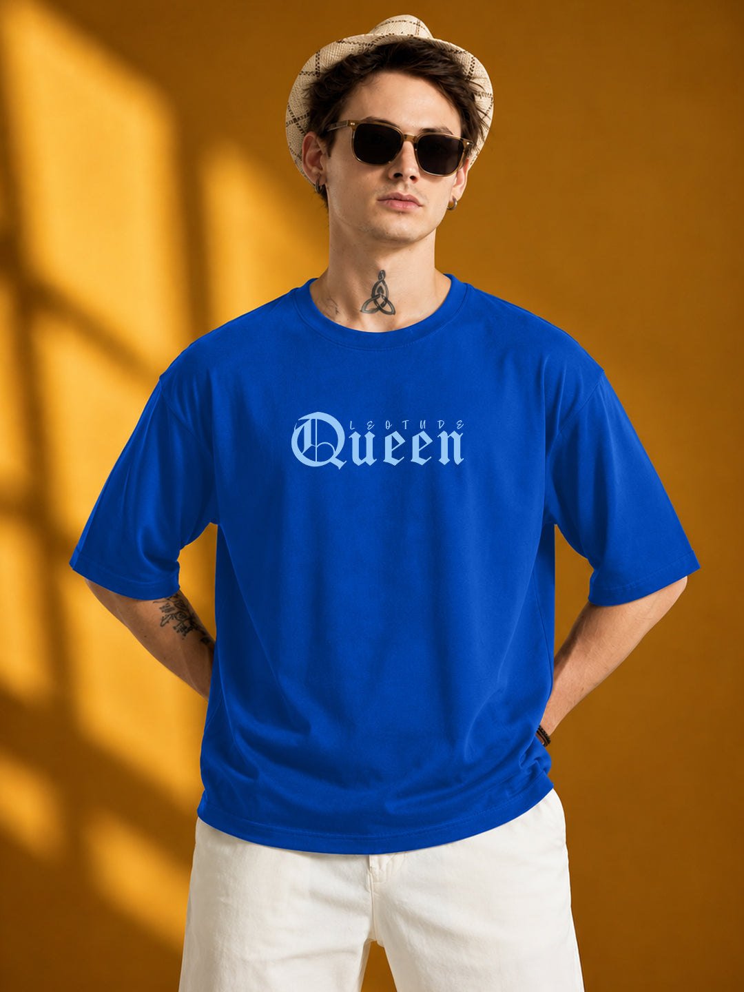 Leotude Men's Blue Queen Premium T-Shirt
