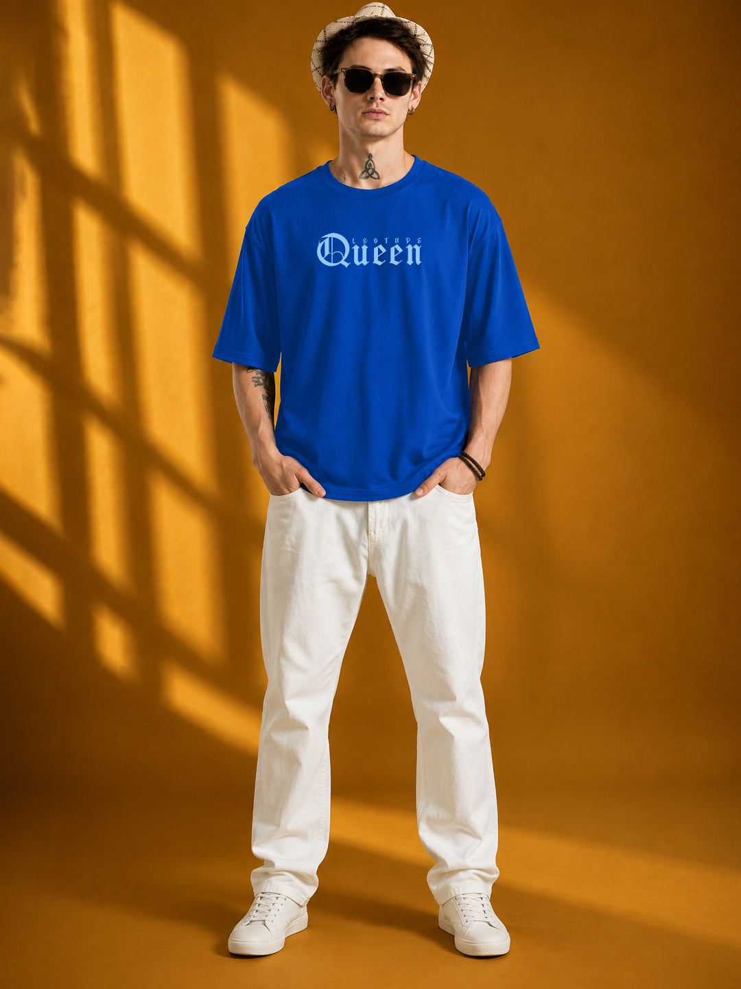 Leotude Men's Blue Queen Premium T-Shirt
