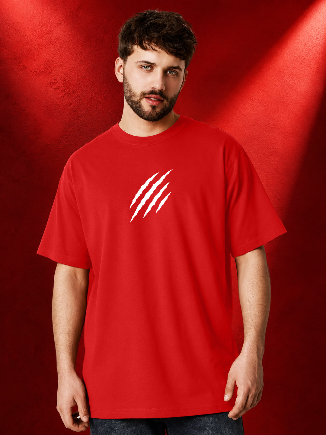 Leotude Men's Red Claw Mark Premium T-Shirt