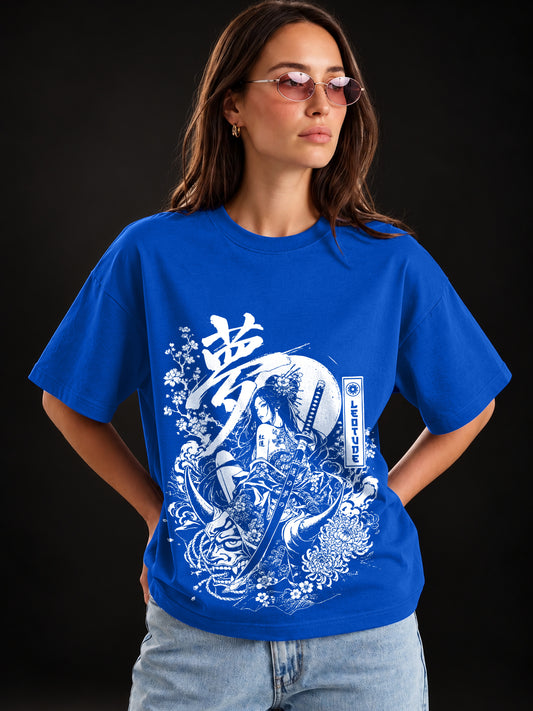 Leotude Women's Blue Sakura Elite T-Shirt