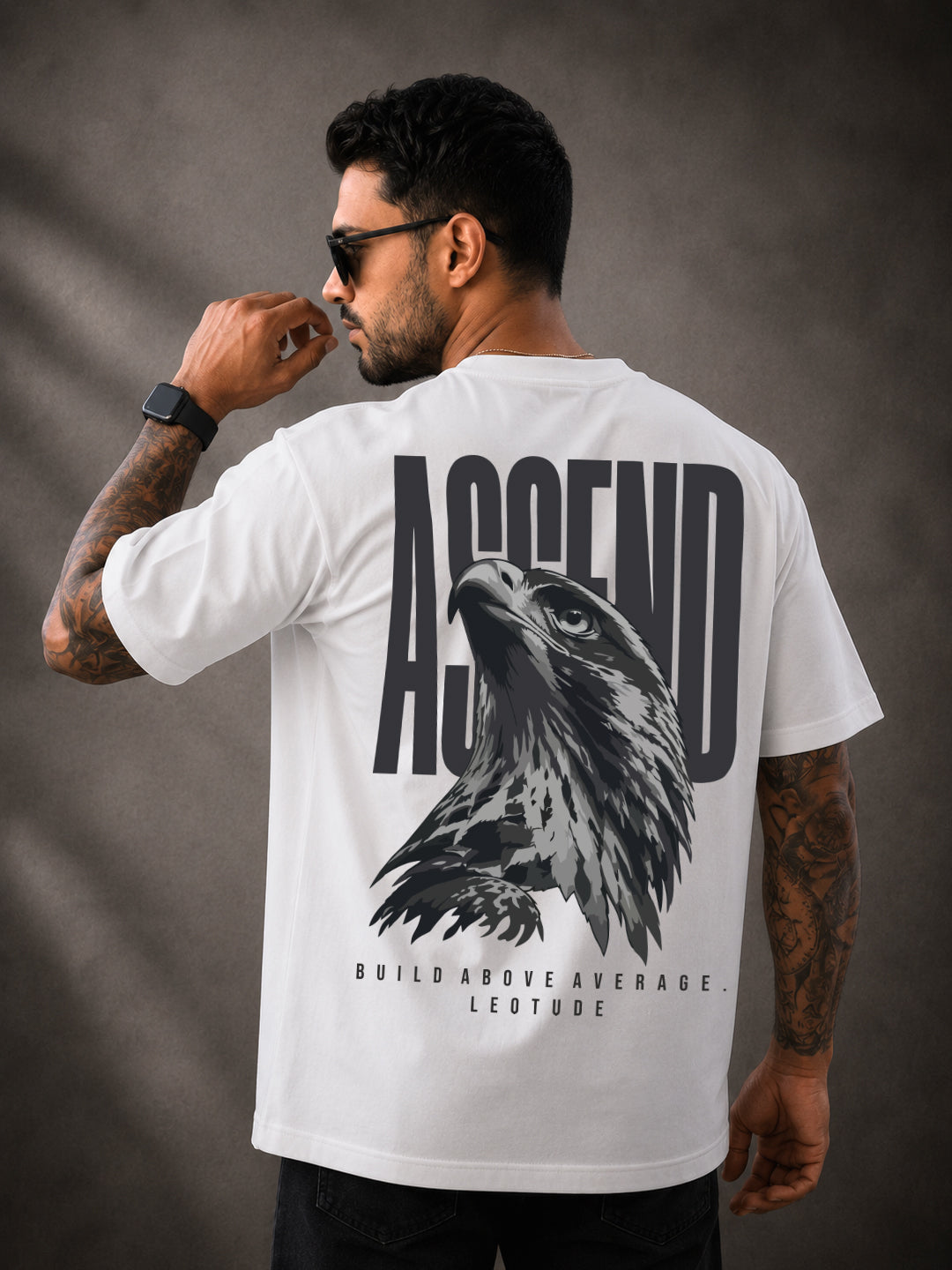 Leotude Men's White Ascend Premium T-Shirt