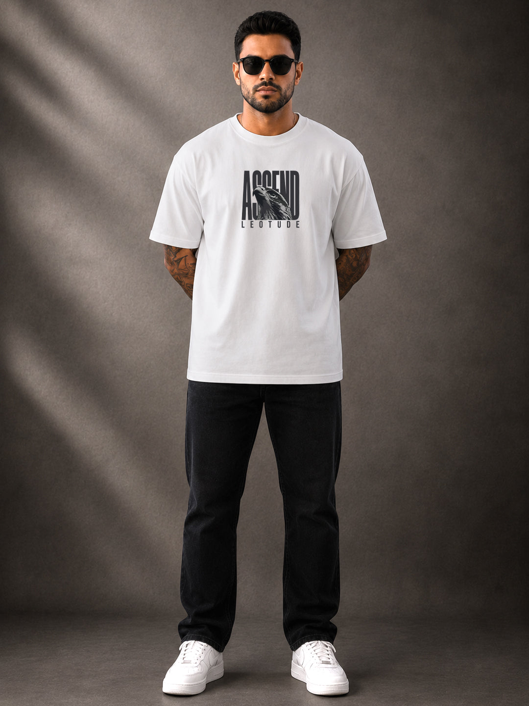 Leotude Men's White Ascend Premium T-Shirt