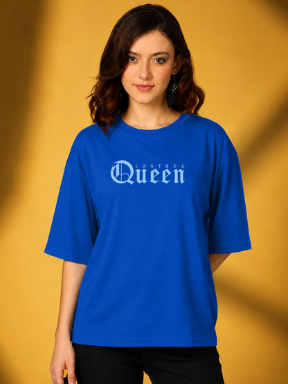 Leotude Women's Blue Queen Premium T-Shirt