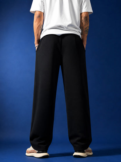 Leotude Men's Black Ryujin Premium Trackpants