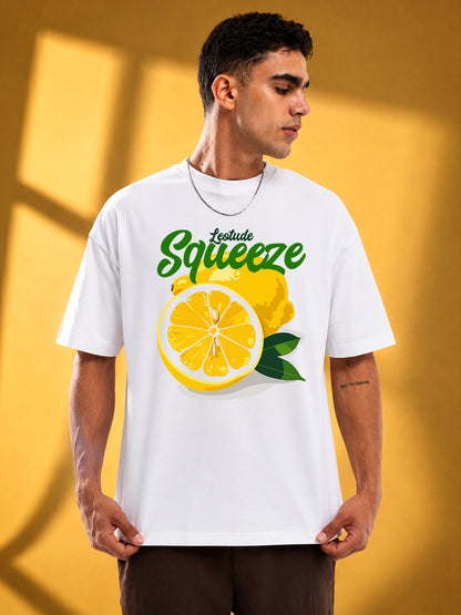 Leotude Men's White Squeeze Premium T-Shirt