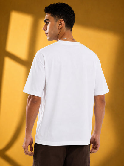 Leotude Men's White Squeeze Premium T-Shirt