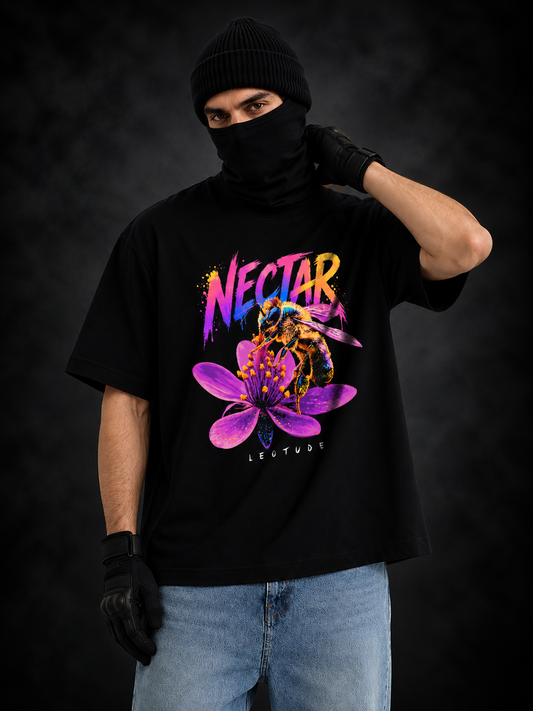 Leotude Men's Black Nectar Elite T-Shirt