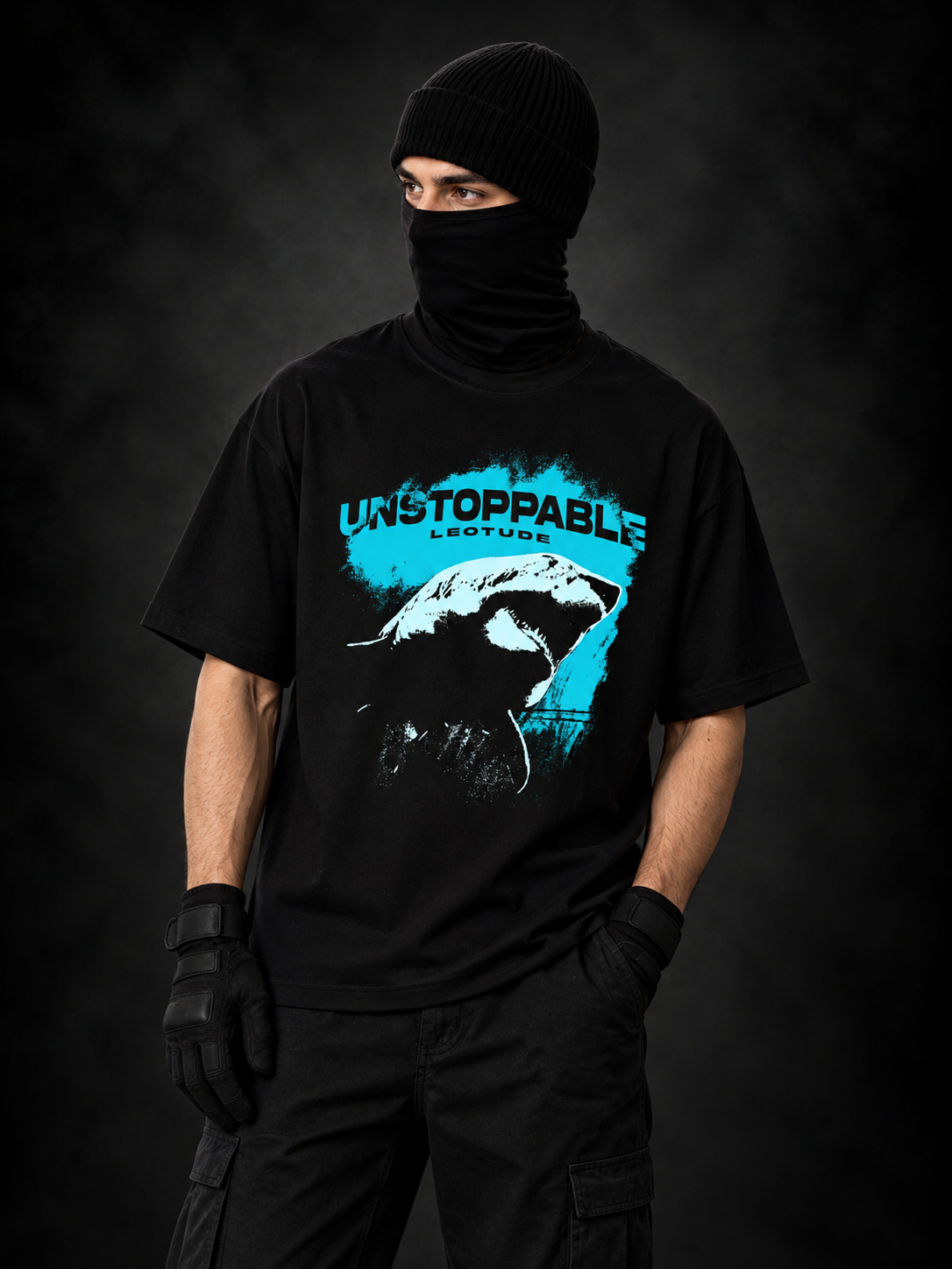 Leotude Men's Black Unstoppable Elite T-Shirt