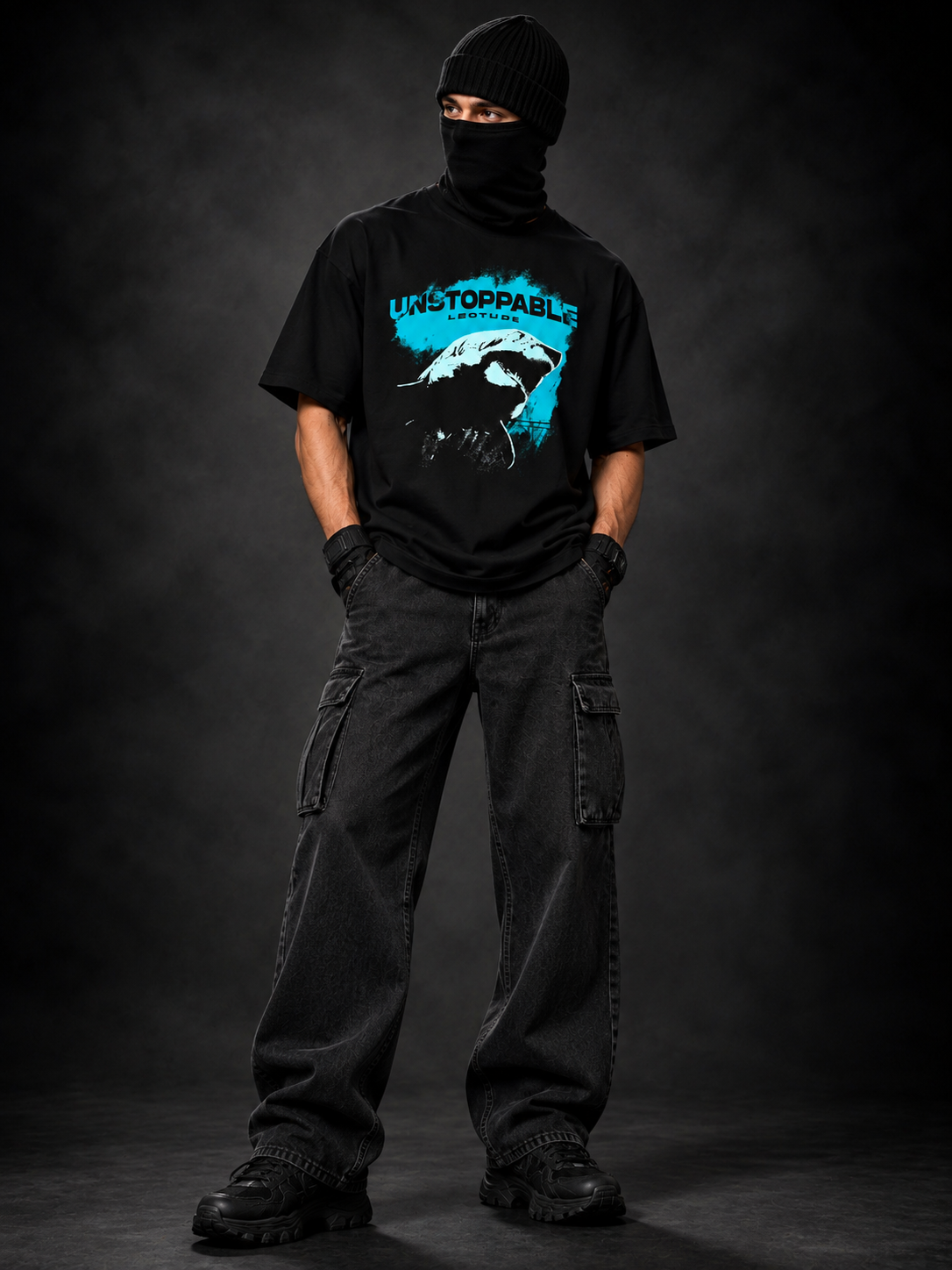 Leotude Men's Black Unstoppable Elite T-Shirt