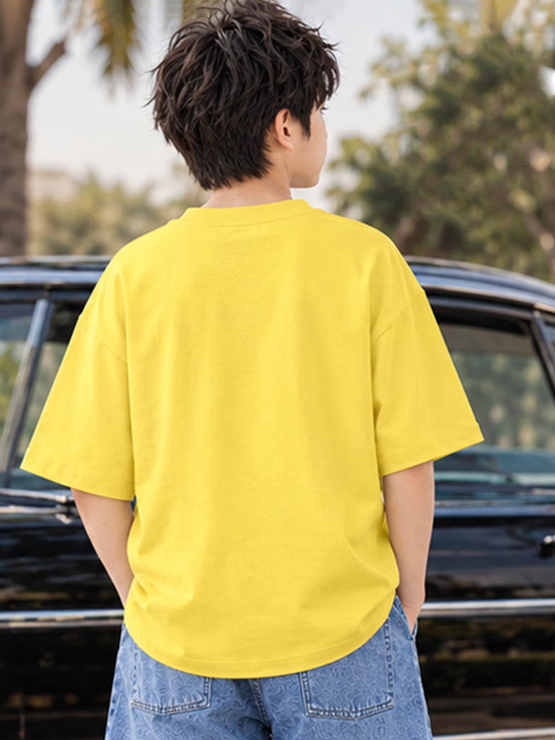 Leotude Boys' Yellow Good Days Ahead Printed T-Shirt