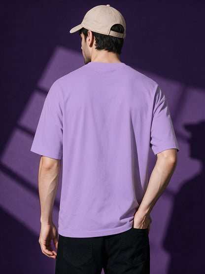 Leotude Men "Sick" Purple Oversized T-Shirt