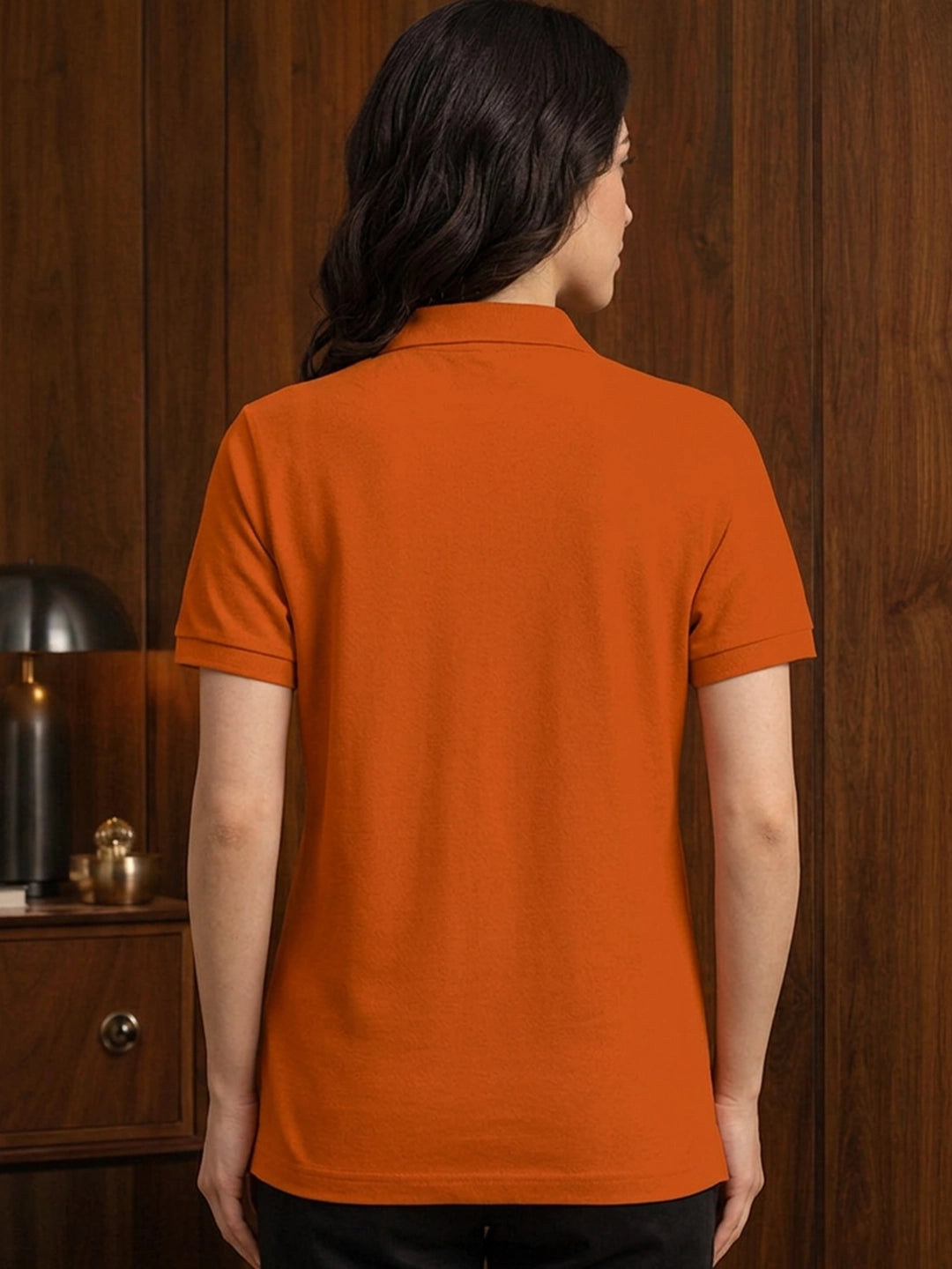 Leotude Orange Polo Tshirt for Women