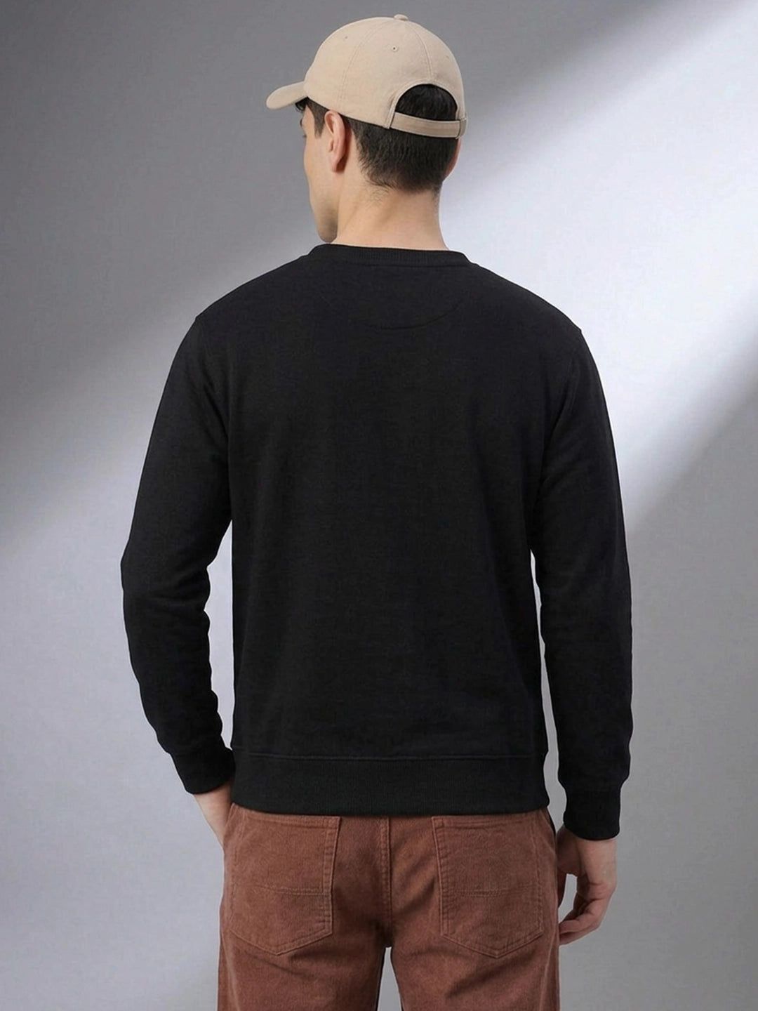Leotude Chaos Black Graphic Sweatshirt for Men