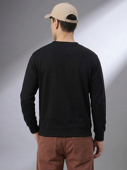 Leotude Chaos Black Graphic Sweatshirt for Men