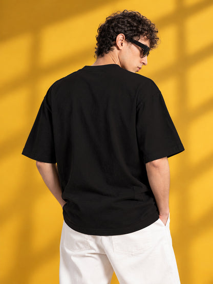 Leotude Men "A Day To Remember" Black Oversized T-Shirt