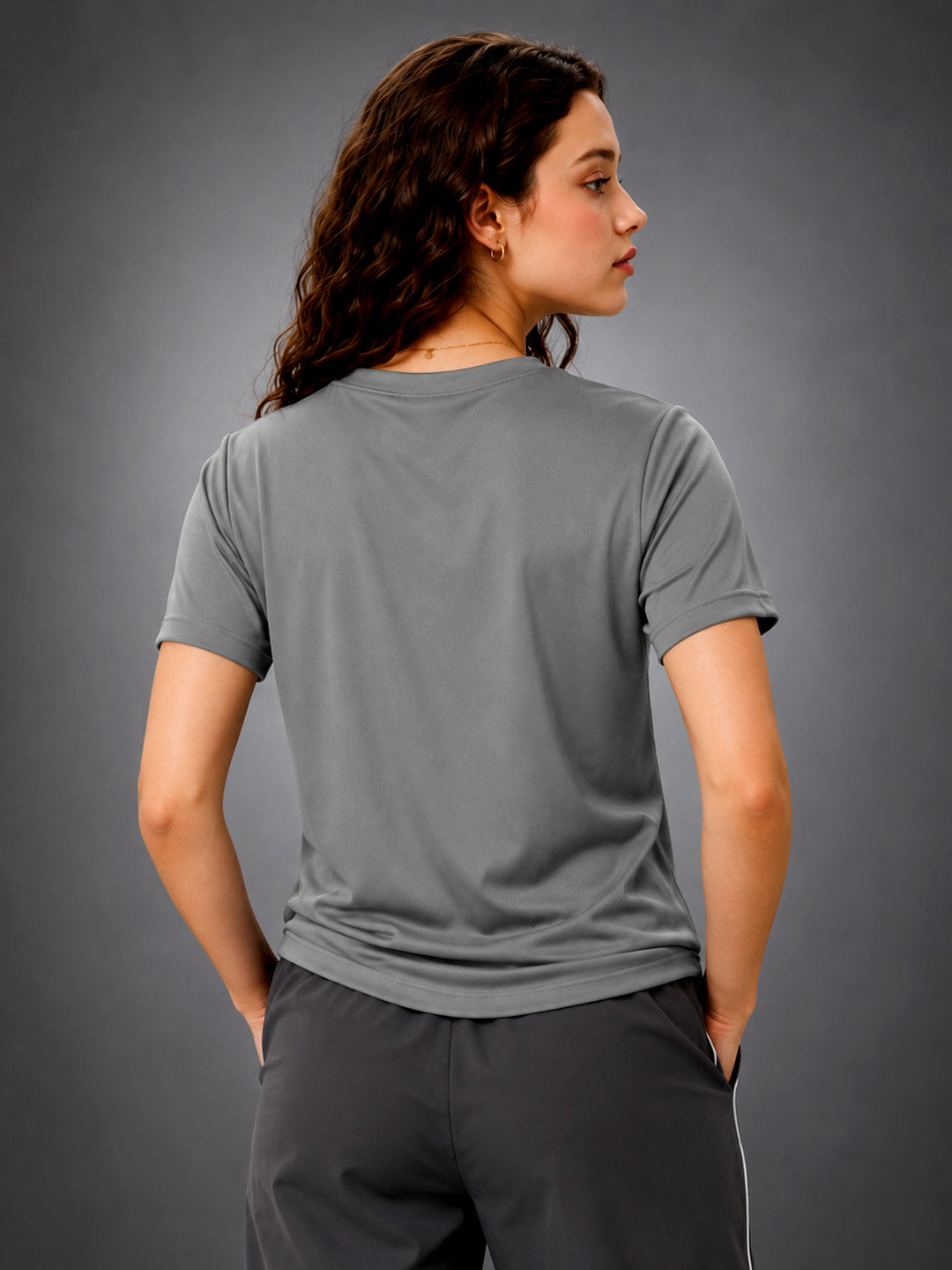 Leotude Women's Grey Beast Mode Printed T-Shirt