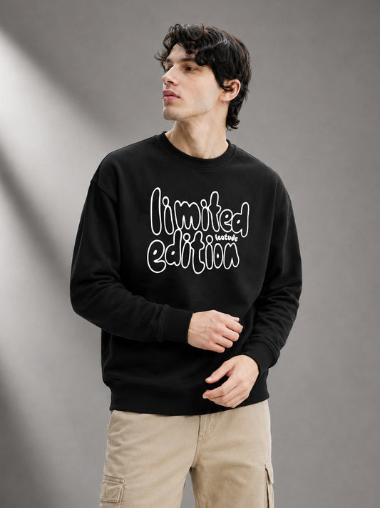 Leotude Men's Black Limited Edition Full Sleeve T-Shirt