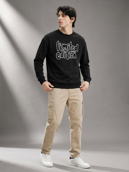 Leotude Men's Black Limited Edition Full Sleeve T-Shirt