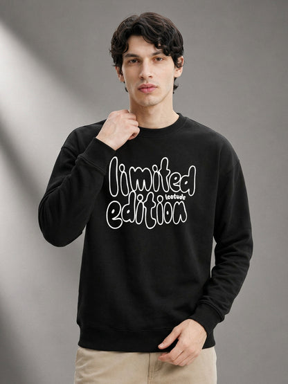 Leotude Men's Black Limited Edition Full Sleeve T-Shirt