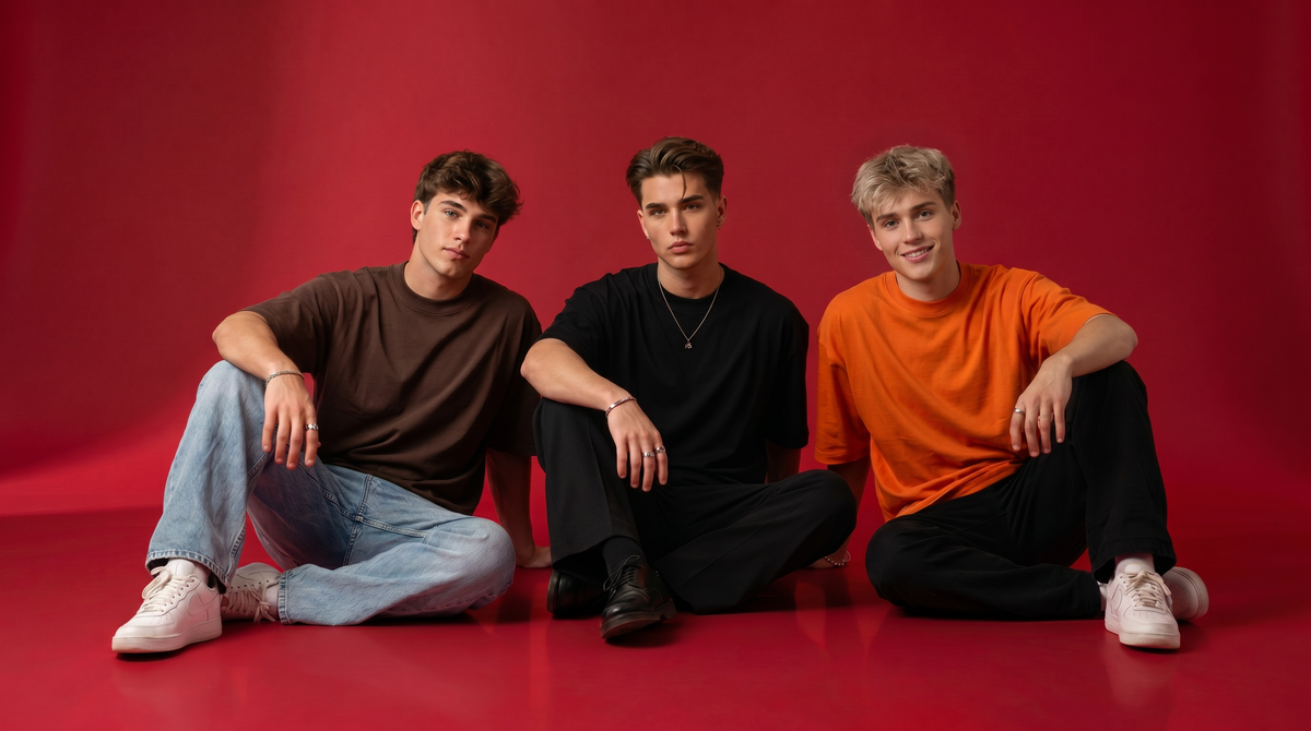 Men's Plain Oversized T-Shirts — 1