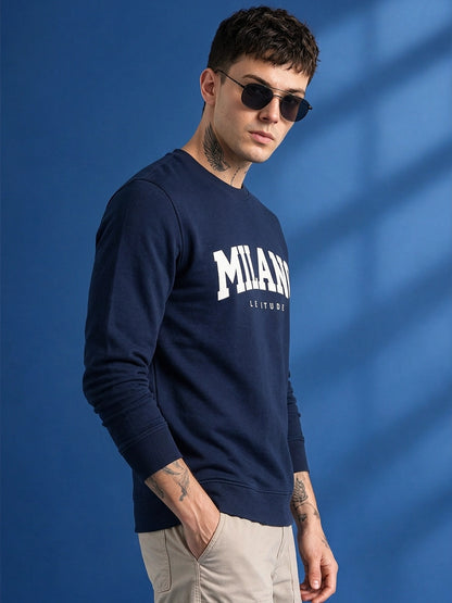 Leotude Men's Navy Milano Sweatshirt