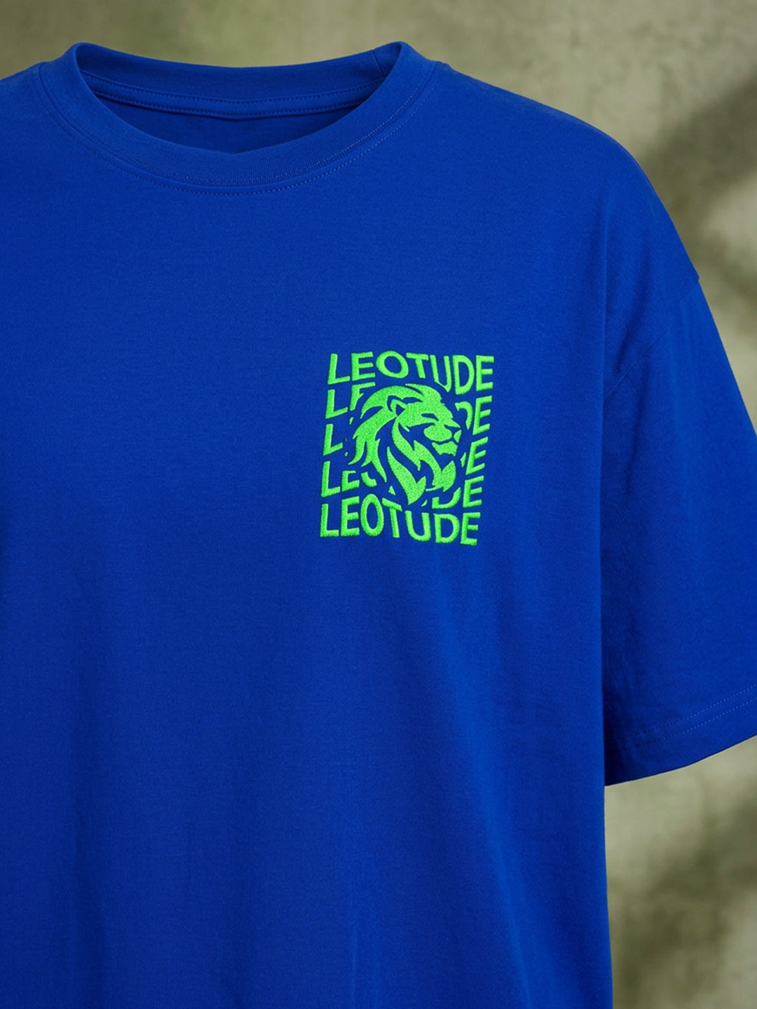 Leotude Blue Waves Printed Oversized Tshirt for Women