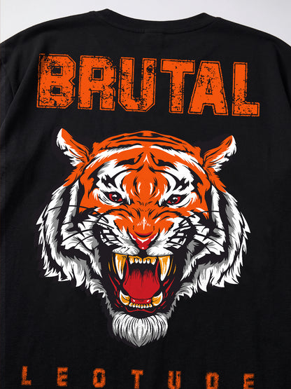 Leotude Women's Black Brutal Premium T-Shirt