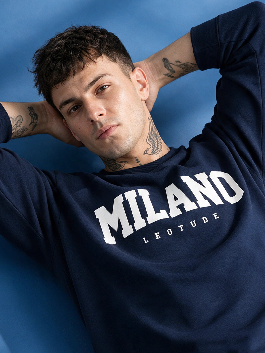 Leotude Men's Navy Milano Sweatshirt